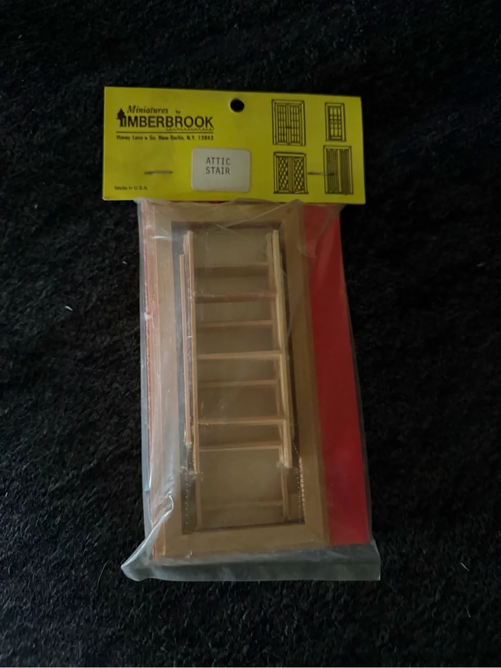 Timberbrook Miniatures Attic Stair - Natural Wood